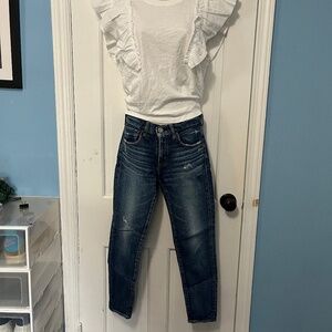 Moussy Vintage High Rise Distressed Jeans